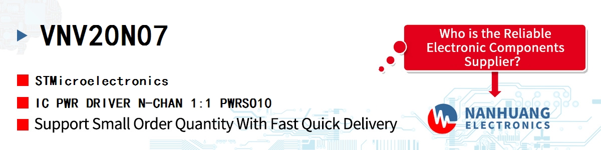 VNV20N07 ST IC PWR DRIVER N-CHAN 1:1 PWRSO10